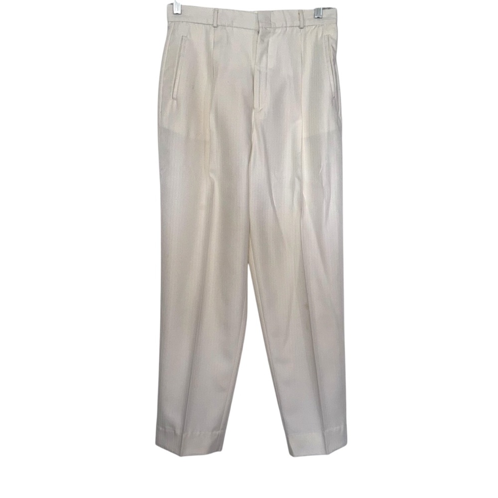 Vintage High waisted ivory Lord Issacs for Her read description